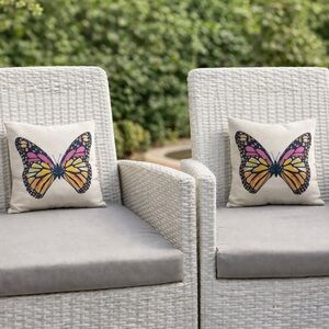 Butterfly Print Throw Pillows